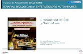Enfermedad de Still y Sarcoidosis - fesemi.org · Enfermedad de STILL Bilbao, 26 junio 2009 La Enfermedad de Still del Adulto es un proceso autoinmune, inflamatorio sistémico, de