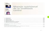 Abigail STEVENSON PhD, BSc, MIBiol, Cbiol Manejo nutricional de … · 2020-01-15 · Manejo nutricional de la urolitiasis canina Abigail STEVENSON PhD, BSc, MIBiol, Cbiol Carolien