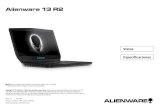Alienware 13 R2 Especificaciones - Dell€¦ · Modelo de equipo Alienware 13 R2 Procesador • 6ª generación de Intel Core i5 • 6ª generación de Intel Core i7 Caché L3 •