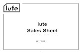 Sales Sheet lute - PR TIMES｜プレスリリース・ニュースリリー … 2017-09-07 · sales sheet. lute のご紹介 2 2016年 ... trekkie trax / ucary & the valentine / vj