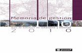ÁREA DE GOBIERNO DE URBANISMO Y VIVIENDA · La presente Memoria recoge las actuaciones del Área de Gobierno de Urbanismo y Vivienda realizadas durante el año 2010. Edición: Ayuntamiento