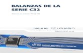 BALANZAS DE LA SERIE C32 - radwag.com · 6 – USB tipo B 1.3. Esquemas de cables de conexión. Atención Conducto "balanza - Ethernet” es un cable de red estándar terminado en