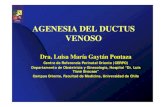 AGENESIA DEL DUCTUS VENOSO - CERPO · Agenesia del ductus venoso • Ausencia de ductus venoso en la circulación fetal. • Alta incidencia de anomalías fetales y pronósticos desfavorables