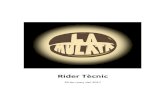 La Mulata - Rider Tècnic 20 de març - Musicat · Són necessaris 9enviaments , 5 mono i 2 stereo, enviaments independents a escenari, a més de les sortides de P.A. A les percussions