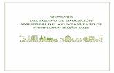 SERVICIO DEL ÁREAeducacionambiental.pamplona.es/wp-content/uploads/... · Memoria del año 2018 del Equipo 2Educación Ambiental del Ayuntamiento de Pamplona-Iruña INTRODUCCIÓN