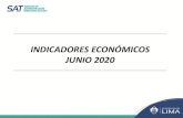 INDICADORES ECONÓMICOS JUNIO 2020 · Cuadro Nº 1 PBI TRIMESTRAL POR SECTORES ECONÓMICOS, 2016-2020 1/ (Variación porcentual real) Año 2016 2017 2018 2019 2020 Sector económico