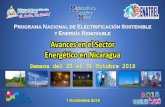 Programa Nacional de Electrificación Sostenible y Energía ... · “Los Rincones Sect. El Avión” MASATEPE, MASAYA 41 Viviendas 214 Habitantes C$ 1.10 MM LUNES 29 OCTUBE 2018