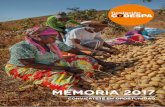 MEMORIA 2017 - Fundación CODESPA · memoria 2017 pág. 2 Q uiero reconocer la gran labor, el buen trabajo de CODESPA en su permanente compromiso por ayudar, por compartir y por mostrar