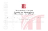 Generalitat de Catalunya - Enginyers Agrònoms de Catalunya ajuts 2010... · • Els equips d’esbarjo (bar, pistes de tenis, etc) llevat les previstes amb finalitats pedagògiques