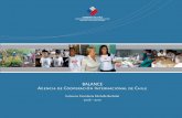 Balance agencia de cooperación Internacional de chile...Balance agencia de cooperación Internacional de chile Gobierno Presidenta Michelle Bachelet Balance 2006 – 2010 a gencia