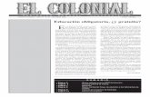 Educación obligatoria, ¿y gratuita? E - El Colonial Colonial 87.pdf2 - OCTUBRE 1999 Periódico Mensual Independiente C/ Hornachuelos, 1. Apdo. Correos, 2 14120 Fuente Palmera (Córdoba)