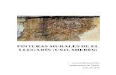 PINTURAS MURALES DE EL LLUGARÍN (UXO, MIERES)€¦ · Las pinturas murales fueron halladas en los restos de una antigua vivienda de titularidad privada situada en el número 14 del