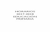 HORARIOS 2017-2018 EDUCACIÓN PRIMARIA€¦ · 1ºf educaciÓn primaria (aula 1.2) primer semestre (del 11 de septiembre al 22 de diciembre) lunes martes miÉrcoles jueves 15:00-17:00