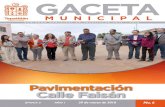 GACETA - Gobierno Municipal · 2020. 5. 12. · Gaceta Municipal No. 6 Publicada el 29 de marzo de 2016. Dr. Héctor Hugo Bravo HernánDez PresiDente MuniciPal De tePatitlán De Morelos
