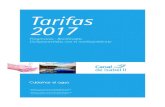 Tarifas 2017 - Contadores Castilla · Folleto_Tarifas_2017 23DC.indd 3 30/12/16 10:47. Tarifas 2017. 4. Cómo llega. hasta mí el agua. Cómo es. la tarifa del agua. La tarifa del
