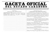 Valencia, 27 de septiembre de 2016 EXTRAORDINARIA Nº 5816 ...sgg.carabobo.gob.ve/gaceta/GACETANro5816.pdf · Valencia, 27 de septiembre de 2016 EXTRAORDINARIA Nº 5816 1 GACETA OFICIAL