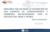 SEGUNDO TALLER PARA LA DEFINICIÓN DE LOS CAMPOS DE ... taller... · Metodología del taller Mesas de trabajo Análisis participativo Presentación de propuestas por mesas de trabajo