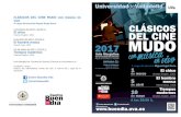 diptico cine mudo - UVa2001/01/06  · CLÁSICOS DEL CINE MUDO con música en vivo A cargo del pianista Miguel Ángel Recio 1 de marzo de 2017. 20:00 h. El chico Charles Chaplin, 1921