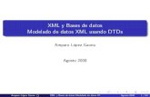 XML y Bases de datos Modelado de datos XML usando DTDshp.fciencias.unam.mx/~alg/xmlbd/dtd.pdf · 2008. 8. 21. · XML y Bases de datos Modelado de datos XML usando DTDs Amparo Lopez