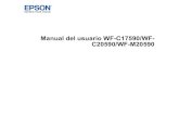 Manual del usuario - WF-C17590/WF-C20590/WF-M20590 · 2019. 9. 11. · Cómo imprimir con su dispositivo Android utilizando Epson Print Enabler ..... 62 Cómo imprimir con Fire OS