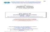 BALANCE DE ACTIVIDADES DE LA RIOC 2004 – 2007 · Balance de actividades de la RIOC 2004 – 2007- JFD/Ch.R – 31-05-2007 2/59 2004 - 2007: TESTIMONIO DE UNA PRESIDENCIA Después