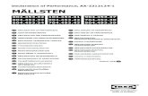 Declaration of Performance, AA-2212124-1 MÄLLSTEN · AA-2212124-1 MÄLLSTEN 0,81 m²gy/wh Unique identification code of the product-type: Dry pressed ceramic floor tiles, water absorption