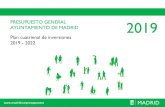 PRESUPUESTO GENERAL AYUNTAMIENTO DE MADRID 2019 Plan cuatrienal de … · 2019. 1. 14. · diferencia total - plan de ajuste (sec/2010) ... 2018/000509 aula de naturaleza de cercedilla.