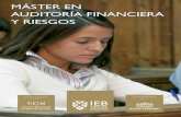 MÁSTER EN AUDITORÍA FINANCIERA Y RIESGOS€¦ · El Programa Máster en Auditoría Financiera y Riesgos es una iniciativa única en el ámbito de la formación financiera en España.