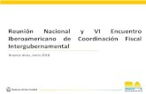 Reunión Nacional y VI Encuentro Iberoamericano de ...foropresupuesto.org.ar/paginaforo/reunionibero... · Reunión Nacional y VI Encuentro Iberoamericano de Coordinación Fiscal