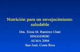 Nutrición para un envejecimiento saludable...Nutrición para un envejecimiento saludable Dra. Xinia M. Ramírez Ulate HNGGDRBC ALMA 2004 San José, Costa Rica