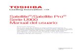 Satellite /Satellite Pro Serie U900 Manual del usuariocdn.cnetcontent.com/a2/c1/a2c1cf1f-dceb-4783-870d-118f07...más comunes, además de muchos controladores de software descargables,