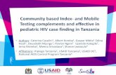 Community based Index- and Mobile Testing complements …regist2.virology-education.com/presentations/2019/HIVPed/01a_Bisimba.pdf–Index testing next to mobile testing –Training