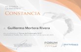 Guillermo Mortera Rivera · 2019. 6. 15. · Guillermo Mortera Rivera. LE OTORGA LA PRESENTE CONSTANCIA por su asistencia al "Forum de Fisioterapia 2019" celebrado en Puebla, Pue.,