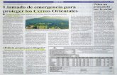 chrdivulgar.org · UN LLAMADO de emergencia por Ios Cerros Orientales se hizo desde el Concejo por las construcciones, talas ilegales e incendios. -ENS Atención Una vez avanzado