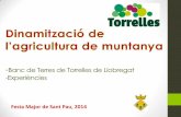 Presentación de PowerPoint - Ajuntament Torrelles · Festa Major de Sant Pau, 2014 . Agricultura al Baix Llobregat: ... 1. NOU AGRICULTOR PROFESSIONAL 2. AMPLIACIÓ EXPLOTACIÓ 3.