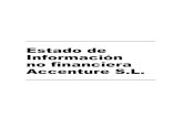 Estado de Información no financiera Accenture S.L. · información no financiera y diversidad. La información reportada hace referencia al año fiscal 2019, que abarca el ejercicio
