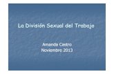La División Sexual del Trabajo - fesamericacentral.org€¦ · •La división sexual del trabajo es uno de los pilares básicos del sistema patriarcal para subordinaralasmujeres.