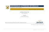 CÁLCULO II - Universidad Autónoma de Sinaloadgep.uas.edu.mx/programasnocturna/SEMESTRE6/41.pdf · El Cálculo II (Cálculo Integral) se justifica en el bachillerato nocturno no