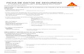 FICHA DE DATOS DE SEGURIDAD · FICHA DE DATOS DE SEGURIDAD Nombre del producto SikaGlaze® GG-735 Comp A En cumplimiento del Reglamento (EC) nº 1907/2006 (REACH), Anexo II - España: