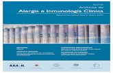 Archivos de Alergia e Inmunología Clínica · Alergia e Inmunología Clínica Publicación trimestral y suplementos - Volumen 47 - Número 2 - Año 2016 Sociedad Chilena de Alergia