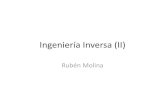 Ingeniería Inversa (II)files.meetup.com/18428959/reversing-reloaded.pdf · Ingeniería Inversa (II) Rubén Molina . Estrategias •Análisis estático –Permite analizar binarios