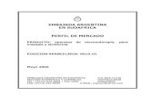 PERFIL DE MERCADO - ExportaPyMEs...EMBAJADA ARGENTINA EN SUDAFRICA PERFIL DE MERCADO PRODUCTO: aparatos de mecanoterapia, para masajes y sicotecnia. POSICION ARANCELARIA: 9019.10.