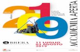 11 03 2019 · 2019. 7. 15. · 3 APERTA MOSTRE EVENTI AULE APERTE LABORATORI ACCADMIA Quinta Edizione 20121 Milano, via Brera 28 telefono 02 869551 11 LUGLIO 03 AGOSTO 2019 Milano
