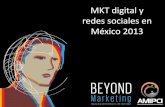 MKT digital y redes sociales en México 2013...Publicidad en redes sociales (banners, historias patrocinadas, etc.) Gestión de perfiles en redes sociales E-mail marketing 16% 11%