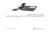 Guía del usuario para el Polycom CX700 (teléfono IP) · Guía del usuario teléfono Polycom CX700 IP 1 - 6 Características del teléfonoPolycom CX700 IP Las características del