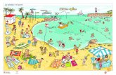 La platja i el portIl·lustració i disseny: Marta Pau La platja i el port el para-sol la tovallola la gandula les ulleres de sol el far la canya de pescar el banyador el vaixell la