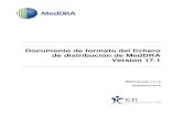 Documento de formato del fichero de distribución de MedDRA ... · fichero MedDRA, en inglés y sus traducciones a idiomas de Europa Occidental, se utiliza el formato ASCII extendido.