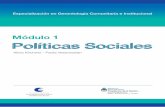 Módulo 1 Políticas Sociales - ALGECSubsecretaria de Posgrado y Relaciones Internacionales Dra. Patricia Weissmann . Políticas Sociales 4 ... Educación y Cultura de la Dirección