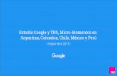 Estudio Google y TNS, Micro-Momentos en Argentina ...€¦ · Actividad que estás tratando de hacer Un pensamiento que te vino Una situación o ... Impacto del Smartphone dentro