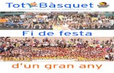 Fi de festa - Amazon S3 · Representació Territorial de Lleida FCBQ Núm. 25 Juny 2015 √ El pavelló de la localitat lleidatana s’omple amb més de 500 persones a la Festa del